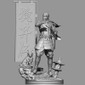 Ghost of Tsushima Statue - STL File for 3D Print - maco3d