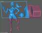 Samus Zero Suit - STL File for 3D Print - maco3d