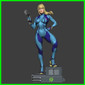 Samus Zero Suit - STL File for 3D Print - maco3d