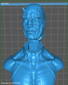 Daredevil Bust - STL File for 3D Print - maco3d