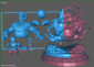 Goku Transformations Dragon Ball - STL File for 3D Print - maco3d