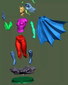 Batwoman Statue - STL File for 3D Print - maco3d