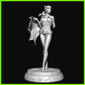 Batgirl Statue - STL File for 3D Print - maco3d