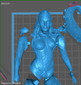 Mera Queen of Atlantis DC Statue - STL File for 3D Print - maco3d
