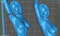 Cortana Halo Statue - STL File for 3D Print - maco3d
