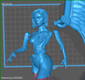 Alita Battle Angel Statue - STL File for 3D Print - maco3d