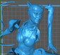 Catwoman Sexy Statue - STL File for 3D Print - maco3d