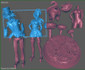 Alice in Wonderland Diorama - STL File for 3D Print - maco3d