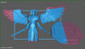 Archangel with Swords - STL File for 3D Print