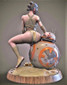 Rey Skywalker Star Wars Statue - STL File for 3D Print - maco3d