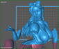 Alice in Wonderland Statue - STL File for 3D Print - maco3d