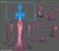 Neycrom The Priestess of Death - STL File for 3D Print - maco3d