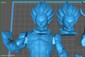 Vegeta Dragon Ball Z Statue - STL File for 3D Print - maco3d