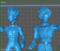 Goku and Vegeta Dragon Ball Z - STL File for 3D Print - maco3d
