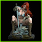 Red Sonja Statue - STL File for 3D Print - maco3d