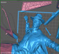 Indiana Jones Statue - STL File for 3D Print - maco3d