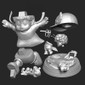 Dr. Slump Arale Statue - STL File for 3D Print - maco3d