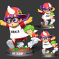 Dr. Slump Arale Statue - STL File for 3D Print - maco3d