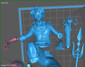One Piece Luffy on Throne - STL File for 3D Print - maco3d
