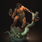 Conan vs Snake King Statue - STL File for 3D Print - maco3d