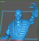 Sub-Zero Mortal Kombat Statue - STL File for 3D Print - maco3d