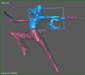 Psylocke Statue Sentinel Diorama - STL File for 3D Print - maco3d