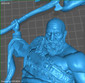 God of War Kratos Statue - STL File for 3D Print - maco3d