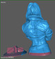 Rogue X-Men Bust - STL File 3D Print - maco3d