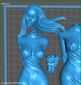 Wendy Darling Peter Pan Statue - STL File 3D Print - maco3d