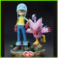 Digimon Sora and Biyomon Statue - STL File 3D Print - maco3d