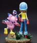 Digimon Sora and Biyomon Statue - STL File 3D Print - maco3d