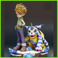 Digimon Matt and Gabumon Statue - STL File 3D Print - maco3d