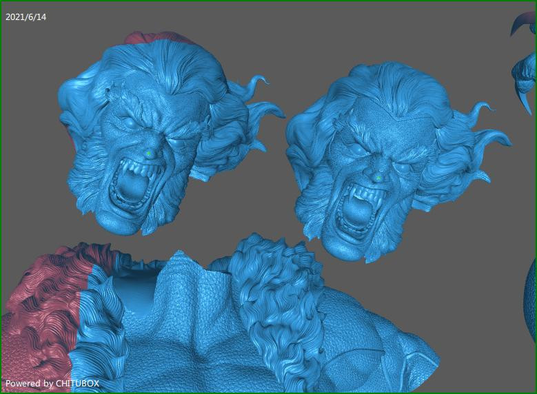 Sabretooth X Men Statue - STL File 3D Print
