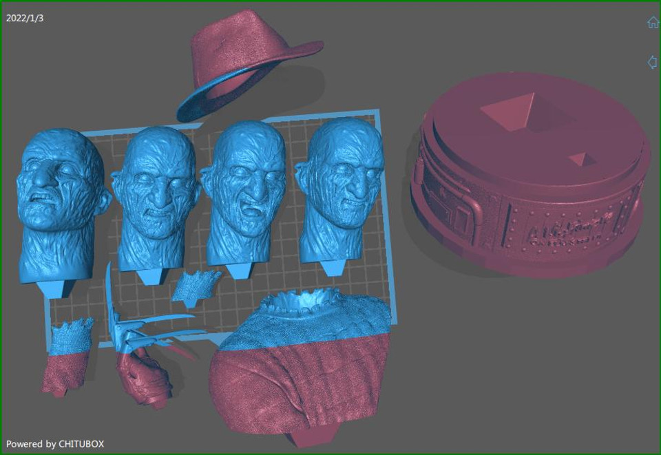 free freddy krueger 3d printables