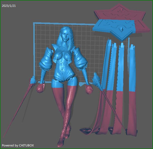 Mikeo Warrior Statue STL File 3D Print