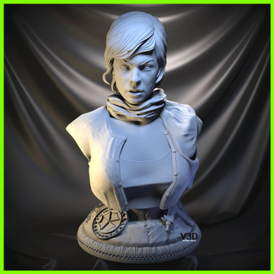 Resident Evil Alice Bust Milla Jovovich - STL File for 3D Print