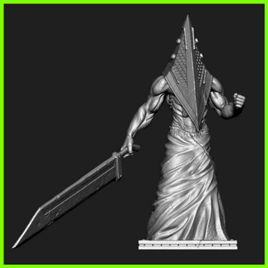 STL file Pyramid Head - Silent Hill Monster 👹・Design to download