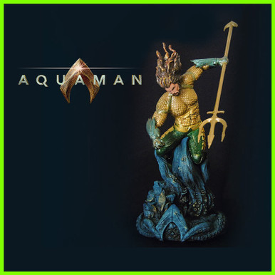 Aquaman DC Statue - STL File for 3D Print