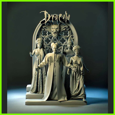 Bram Stoker's Dracula Diorama - STL File for 3D Print