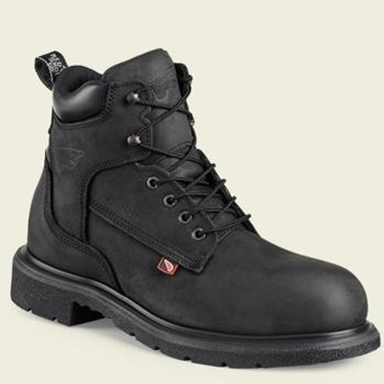 black work boots red wing