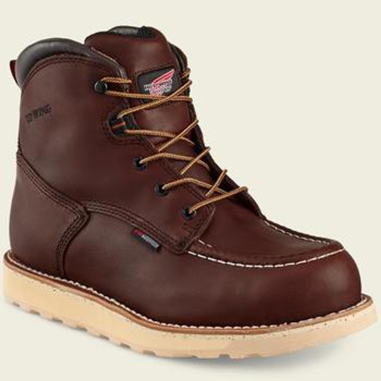 red wing wedge sole boots