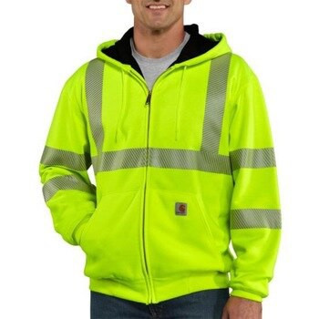 Carhartt High Visibility Zip Front Class 3 Thermal Lined Sweatshirt