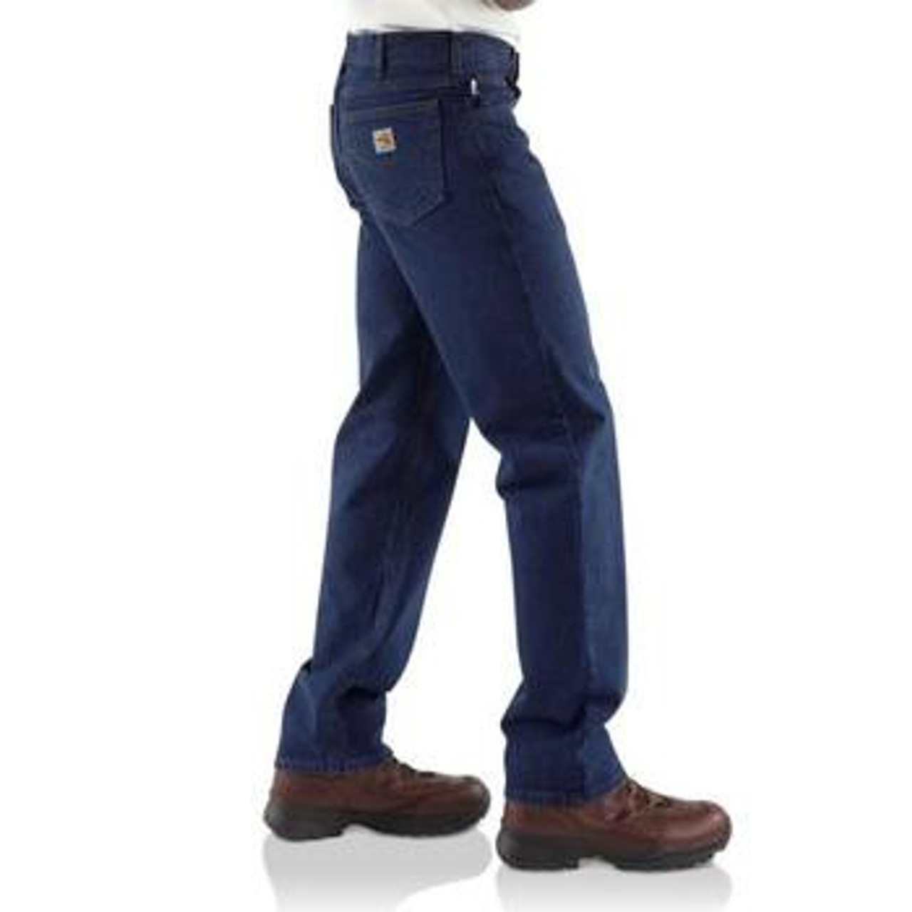 Carhartt FR Flame Resistant Blue Denim Traditional Fit Straight Jeans ...