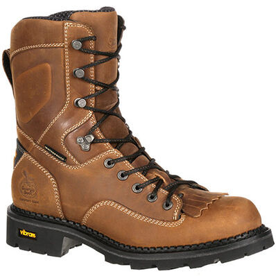 low heel logger boot