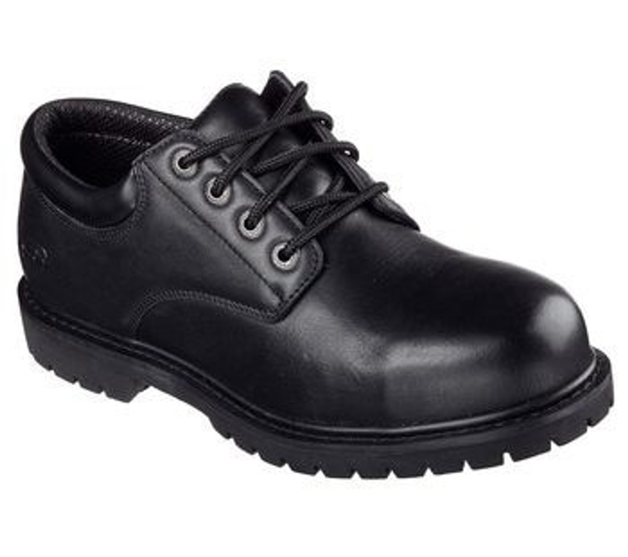 Skechers Cottonwood Elks Black Work Shoe 1153