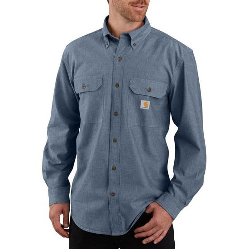 Carhartt Shirt: Men's Short Sleeve Chambrary Shirt S200 CBL