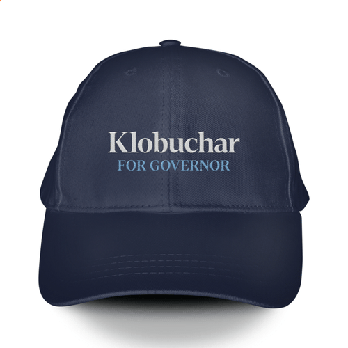 Klobuchar for Governor (Embroidered Navy Baseball Cap)