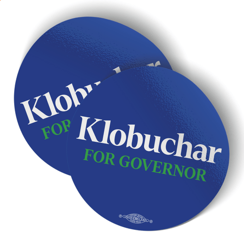 Klobuchar - Blue Colorway (3" x 3" Vinyl Sticker -- Pack of Two!)