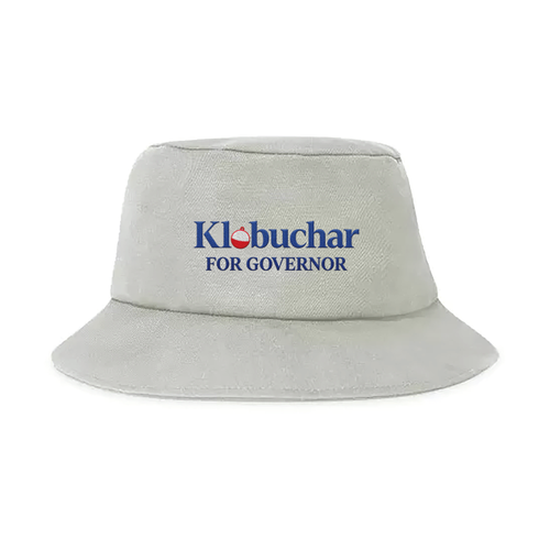 Klobuchar Bobber Logo (Embroidered Putty Bucket Hat)