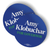 Amy Klobuchar - Blue Colorway (3" x 3" Vinyl Sticker -- Pack of Two!)